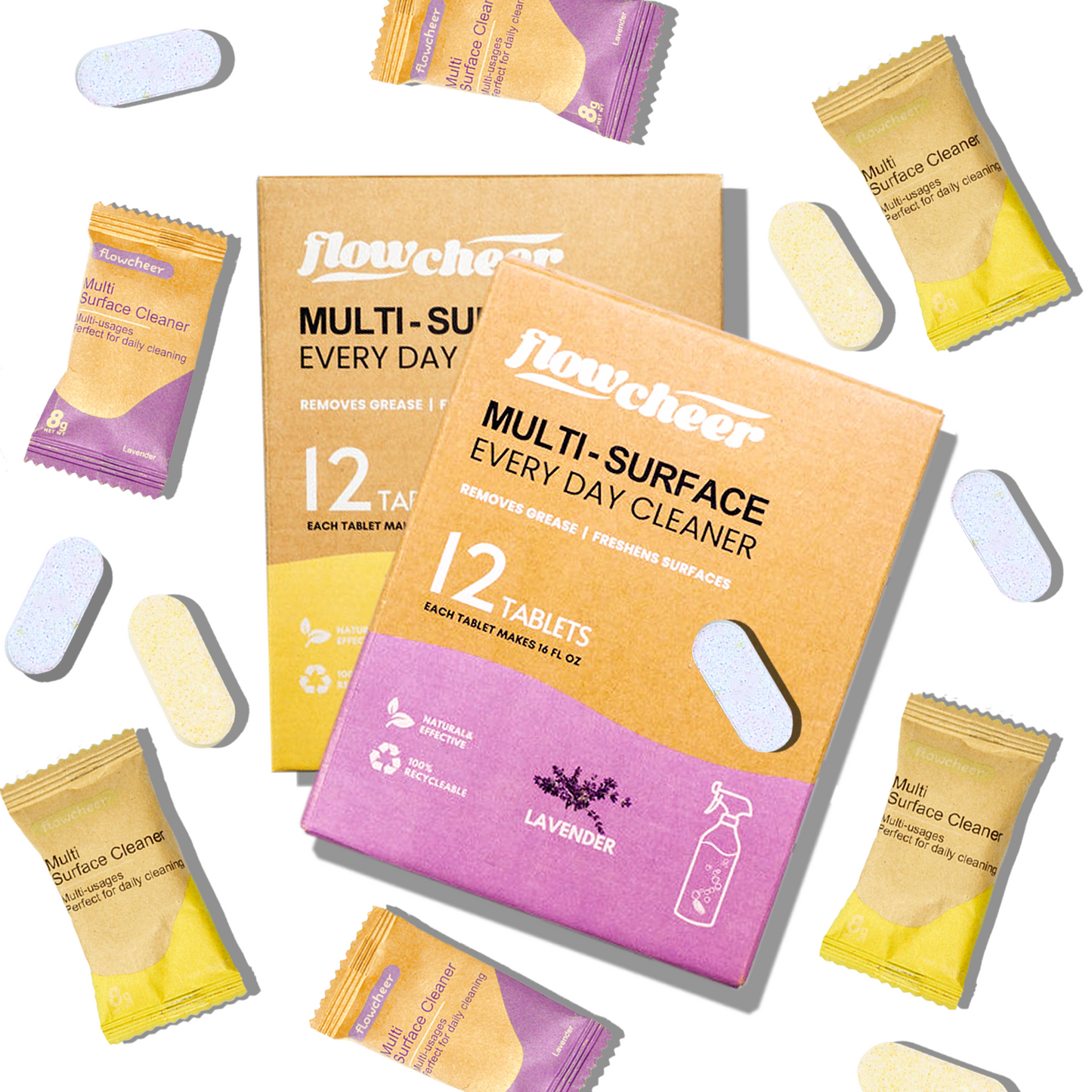 Navulbare allesreiniger set met multisurface tabletten